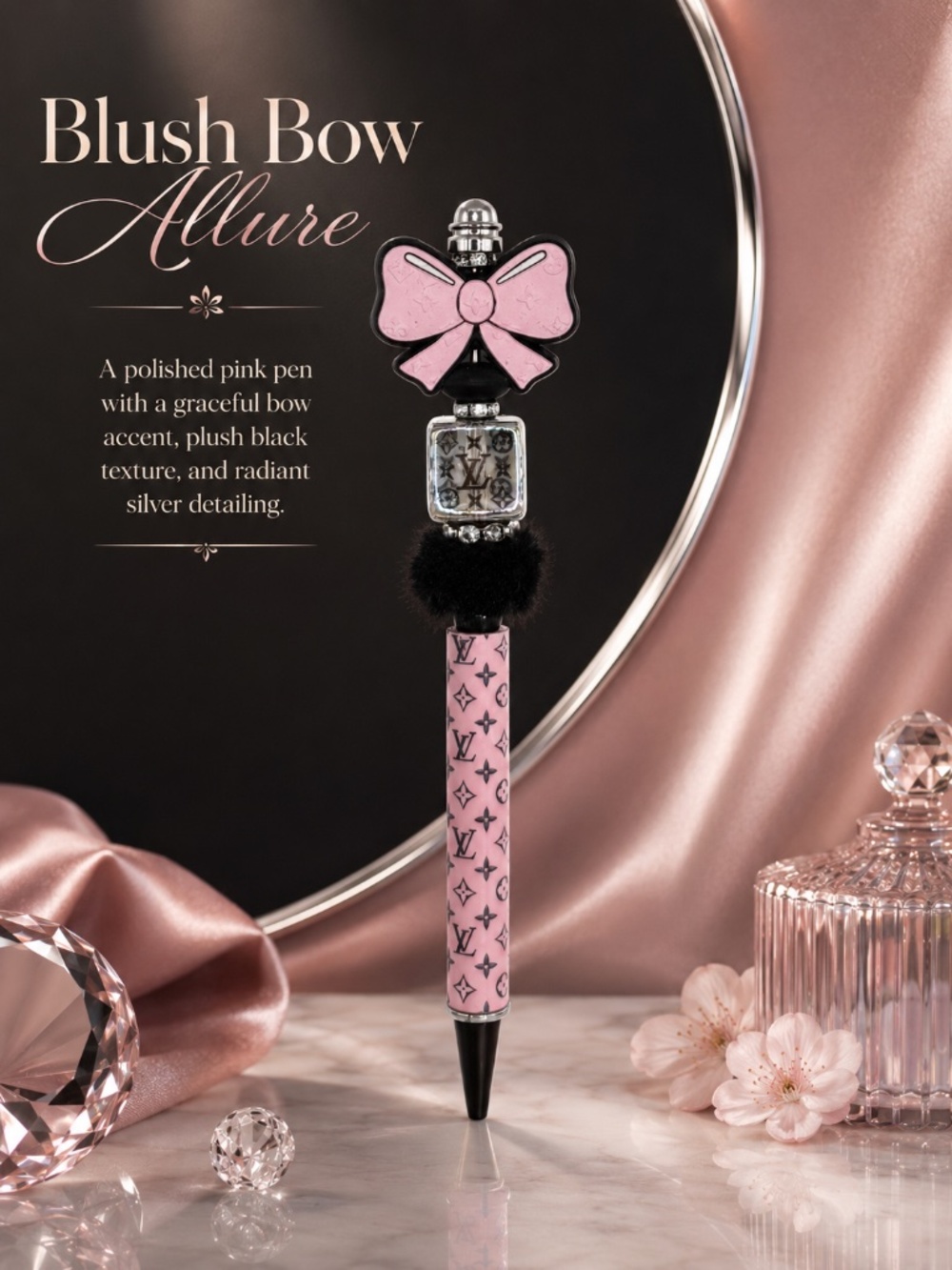 Blush Bow Allure Pen